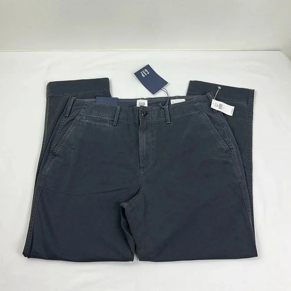 Gap New Women’s 8‎ High Rise Straight Khaki Ankle Pant - Picture 2 of 10